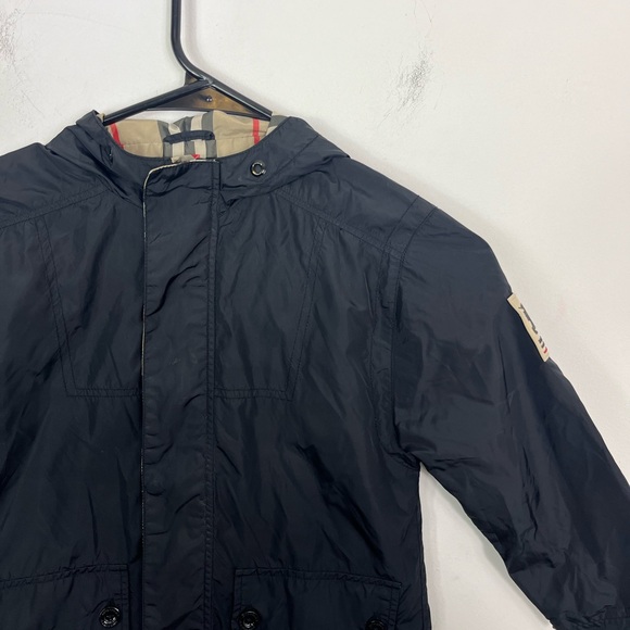 Burberry Unisex Black Weather-Proof Jacket Sz 4Y/104cm - Picture 4 of 13